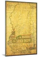 Mississippi - Panoramic Map-Lantern Press-Mounted Art Print