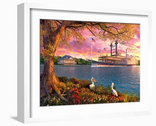 Mississippi Queen-Dominic Davison-Framed Art Print