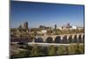 Mississippi River and City Skyline, Minneapolis, Minnesota, USA-Walter Bibikow-Mounted Photographic Print