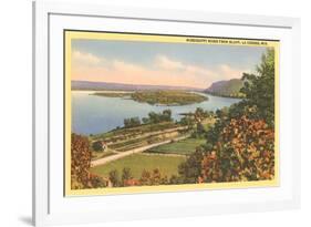 Mississippi River at La Crosse, Wisconsin-null-Framed Art Print