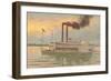 Mississippi River Boat, Robert E. Lee-null-Framed Art Print