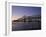 Mississippi River Bridge in the Evening and City Beyond, New Orleans, Louisiana-Charles Bowman-Framed Photographic Print