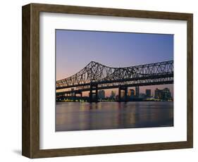 Mississippi River Bridge, New Orleans, Louisiana, USA-Charles Bowman-Framed Photographic Print