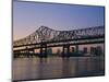 Mississippi River Bridge, New Orleans, Louisiana, USA-Charles Bowman-Mounted Photographic Print