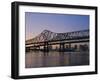 Mississippi River Bridge, New Orleans, Louisiana, USA-Charles Bowman-Framed Photographic Print