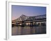 Mississippi River Bridge, New Orleans, Louisiana, USA-Charles Bowman-Framed Photographic Print