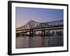 Mississippi River Bridge, New Orleans, Louisiana, USA-Charles Bowman-Framed Photographic Print