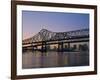 Mississippi River Bridge, New Orleans, Louisiana, USA-Charles Bowman-Framed Photographic Print