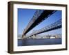 Mississippi River Bridge, New Orleans, Louisiana, USA-null-Framed Photographic Print