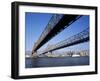 Mississippi River Bridge, New Orleans, Louisiana, USA-null-Framed Photographic Print