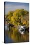 Mississippi River Houseboats, Autumn, Minneapolis, Minnesota, USA-Walter Bibikow-Stretched Canvas