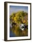 Mississippi River Houseboats, Autumn, Minneapolis, Minnesota, USA-Walter Bibikow-Framed Photographic Print