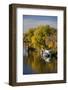 Mississippi River Houseboats, Autumn, Minneapolis, Minnesota, USA-Walter Bibikow-Framed Photographic Print