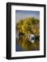 Mississippi River Houseboats, Autumn, Minneapolis, Minnesota, USA-Walter Bibikow-Framed Photographic Print