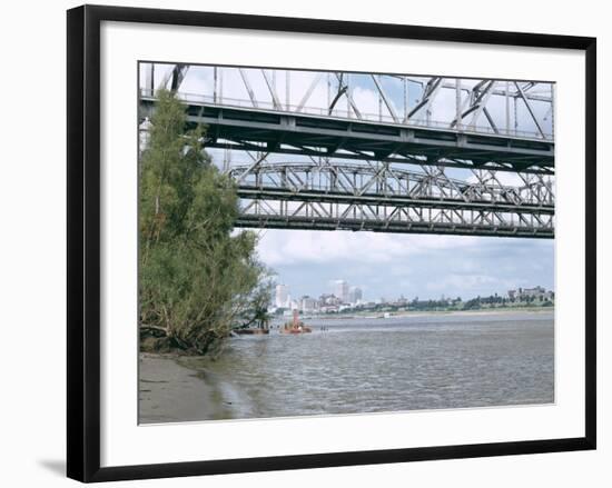 Mississippi River, Memphis, Tennessee, United States of America (U.S.A.), North America-Walter Rawlings-Framed Photographic Print