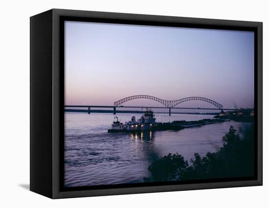 Mississippi River, Memphis, Tennessee, United States of America (U.S.A.), North America-Ursula Gahwiler-Framed Stretched Canvas