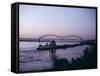 Mississippi River, Memphis, Tennessee, United States of America (U.S.A.), North America-Ursula Gahwiler-Framed Stretched Canvas