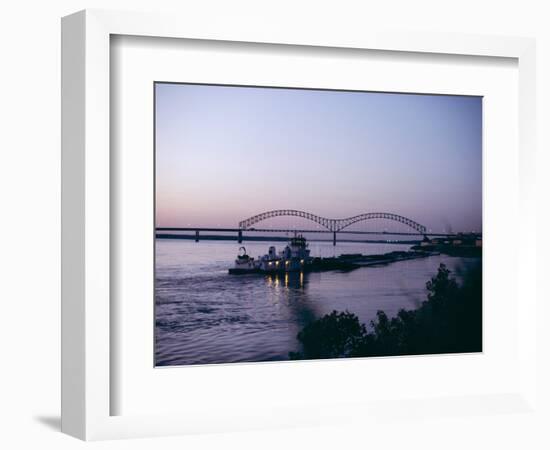 Mississippi River, Memphis, Tennessee, United States of America (U.S.A.), North America-Ursula Gahwiler-Framed Photographic Print