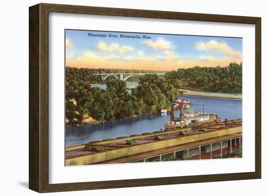 Mississippi River, Minneapolis, Minnesota-null-Framed Art Print