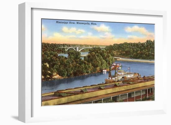 Mississippi River, Minneapolis, Minnesota-null-Framed Art Print