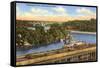 Mississippi River, Minneapolis, Minnesota-null-Framed Stretched Canvas