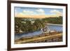 Mississippi River, Minneapolis, Minnesota-null-Framed Premium Giclee Print