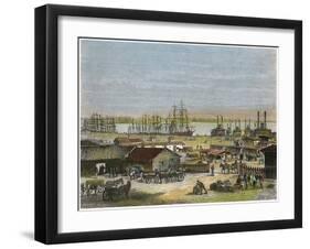 Mississippi River, New Orleans, Louisiana, USA, C1880-Barbant-Framed Giclee Print