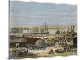Mississippi River, New Orleans, Louisiana, USA, C1880-Barbant-Stretched Canvas