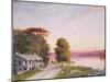 Mississippi River Plantation-John Barnard-Mounted Giclee Print