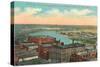 Mississippi River, St. Paul, Minnesota-null-Stretched Canvas