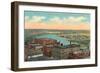 Mississippi River, St. Paul, Minnesota-null-Framed Art Print