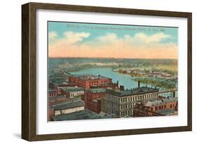 Mississippi River, St. Paul, Minnesota-null-Framed Art Print