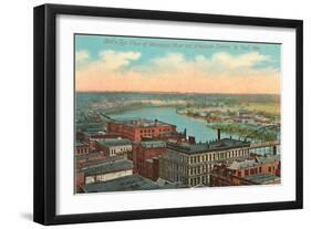 Mississippi River, St. Paul, Minnesota-null-Framed Art Print
