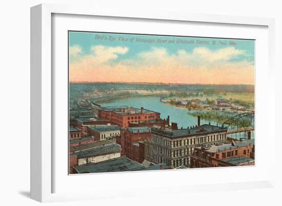 Mississippi River, St. Paul, Minnesota-null-Framed Art Print