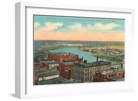 Mississippi River, St. Paul, Minnesota-null-Framed Art Print