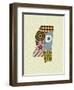 Mississippi State Map-Lanre Adefioye-Framed Giclee Print