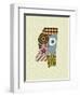 Mississippi State Map-Lanre Adefioye-Framed Giclee Print