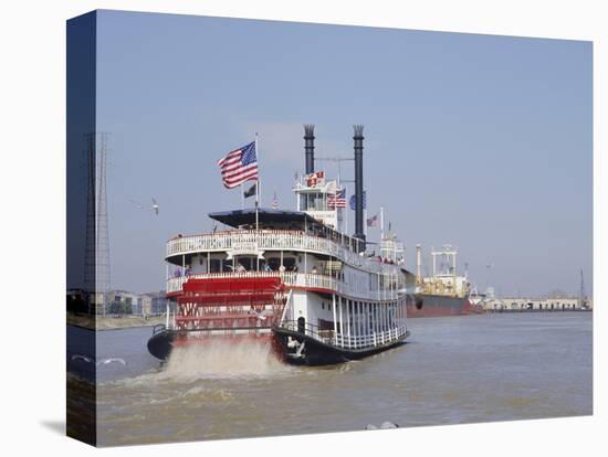 Mississippi Steam Boat, New Orleans, Louisiana, USA-Charles Bowman-Stretched Canvas