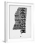 Mississippi Word Cloud 2-NaxArt-Framed Art Print