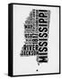 Mississippi Word Cloud 2-NaxArt-Framed Stretched Canvas