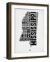 Mississippi Word Cloud 2-NaxArt-Framed Art Print