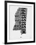 Mississippi Word Cloud 2-NaxArt-Framed Art Print