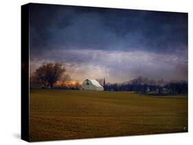 Missouri Barn at Sunset-Jai Johnson-Stretched Canvas