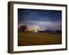 Missouri Barn at Sunset-Jai Johnson-Framed Giclee Print