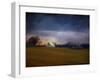 Missouri Barn at Sunset-Jai Johnson-Framed Giclee Print