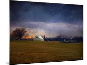 Missouri Barn at Sunset-Jai Johnson-Mounted Giclee Print