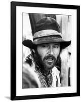 Missouri Breaks by Arthur Penn with Jack Nicholson, 1976 (b/w photo)-null-Framed Photo