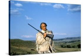 Missouri Breaks by Arthur Penn with Marlon Brando, 1976 (photo)-null-Stretched Canvas