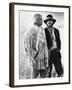 Missouri Breaks by Arthur Penn with Marlon Brando and Jack Nicholson, 1976 (b/w photo)-null-Framed Photo