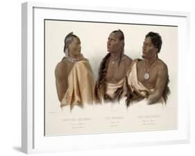 Missouri Indian, Oto Indian, Chief of the Puncas-Karl Bodmer-Framed Giclee Print